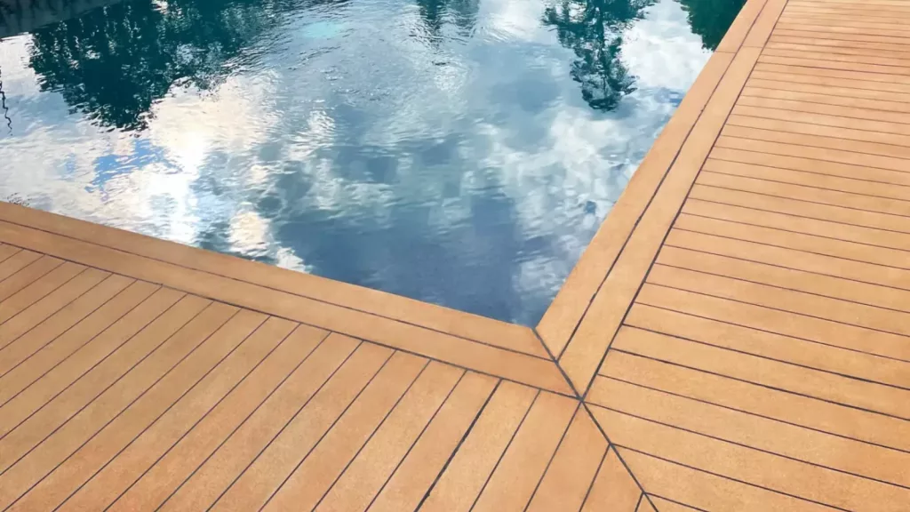 Piscina con suelo de corcho CorkPool